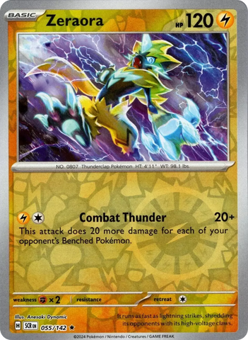 Zeraora (055/142) [Scarlet & Violet: Stellar Crown] Reverse Holofoil