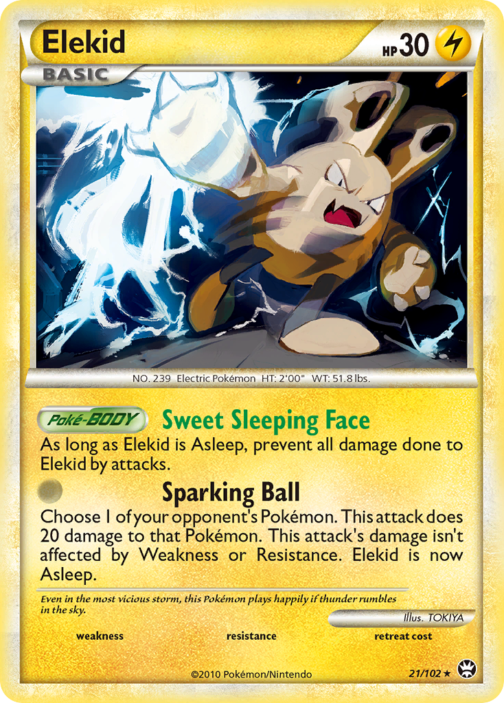 Elekid (21/102) [HeartGold & SoulSilver: Triumphant] Reverse Holofoil