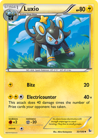 Luxio (33/106) [XY: Flashfire] Reverse Holofoil