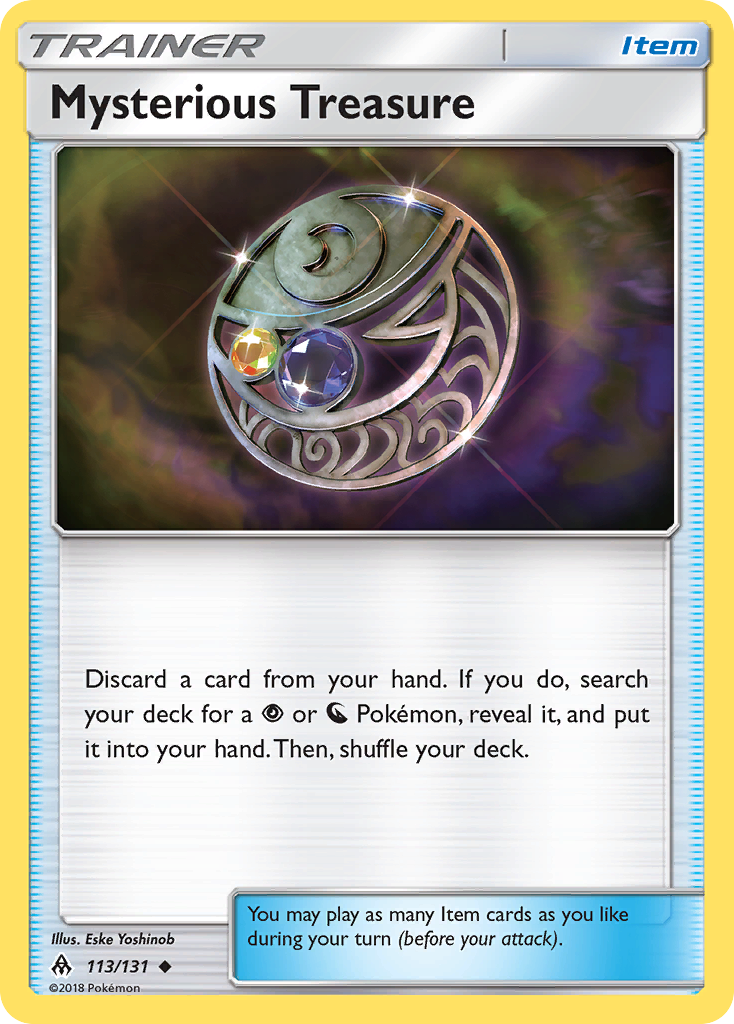 Mysterious Treasure (113/131) [Sun & Moon: Forbidden Light] Reverse Holofoil
