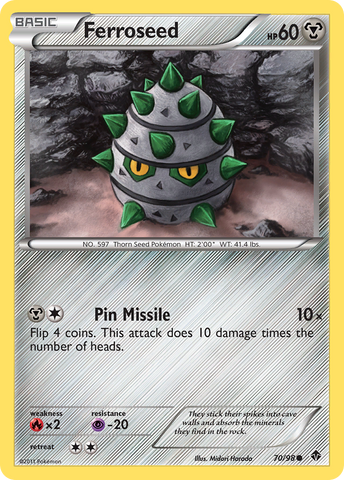 Ferroseed (70/98) [Black & White: Emerging Powers] Reverse Holofoil