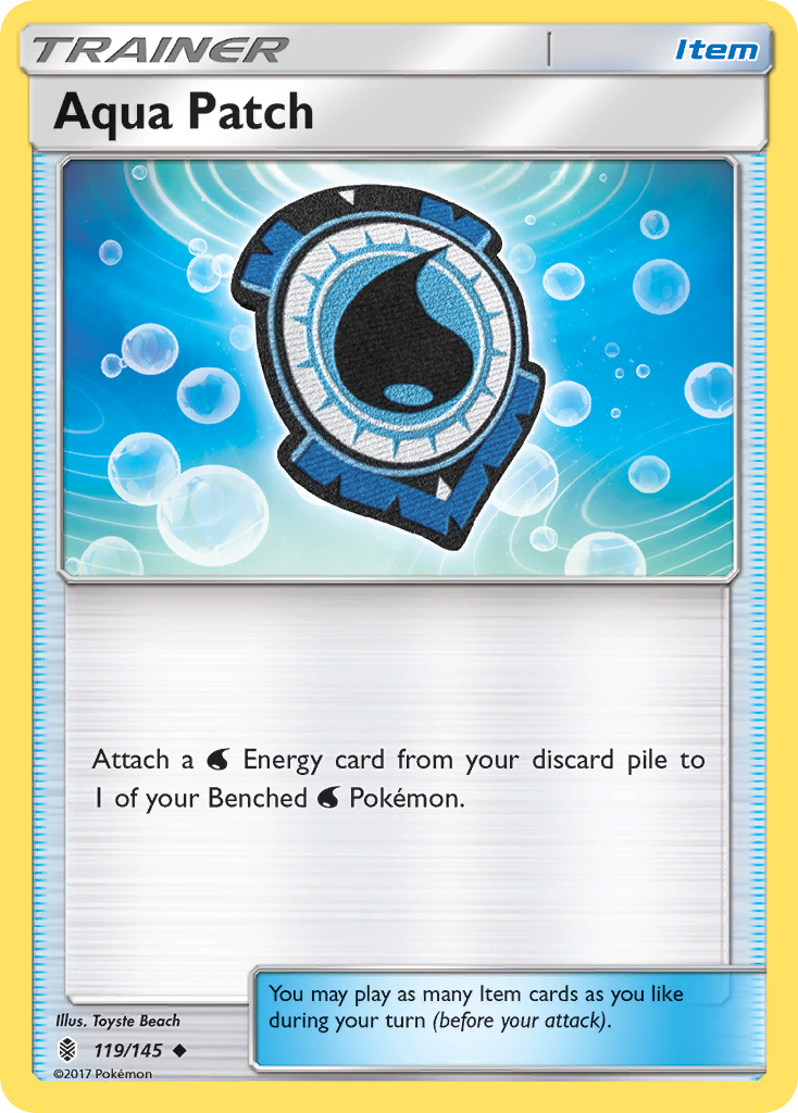 Aqua Patch (119/145) [Sun & Moon: Guardians Rising] Reverse Holofoil