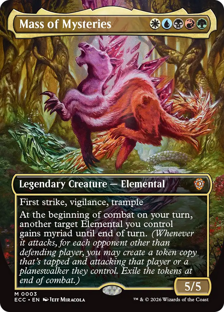 Mass of Mysteries (Borderless) [Lorwyn Eclipsed Commander] Foil