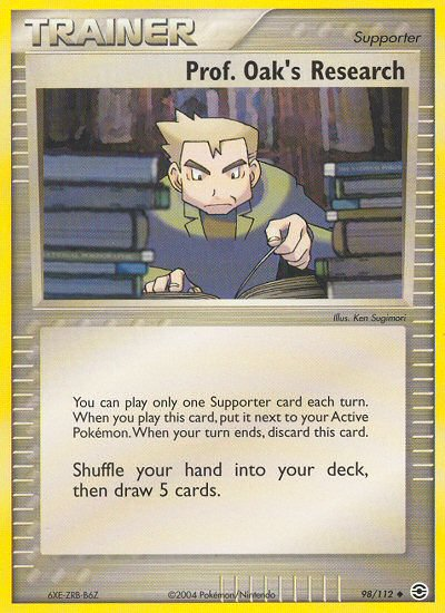 Prof. Oak's Research (98/112) [EX: FireRed & LeafGreen] Reverse Holofoil