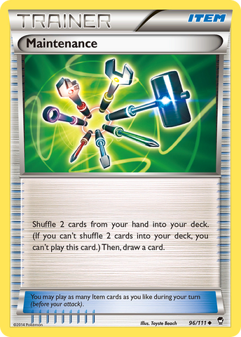 Maintenance (96/111) [XY: Furious Fists] Reverse Holofoil