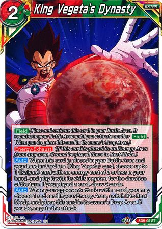 King Vegeta's Dynasty (SD9-05) [Assault of the Saiyans] Parallel Foil