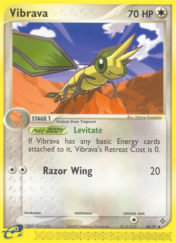 Vibrava (46/97) [EX: Dragon] Reverse Holofoil