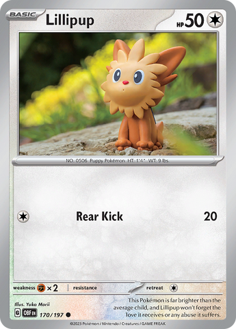 Lillipup (170/197) [Scarlet & Violet: Obsidian Flames] Reverse Holofoil