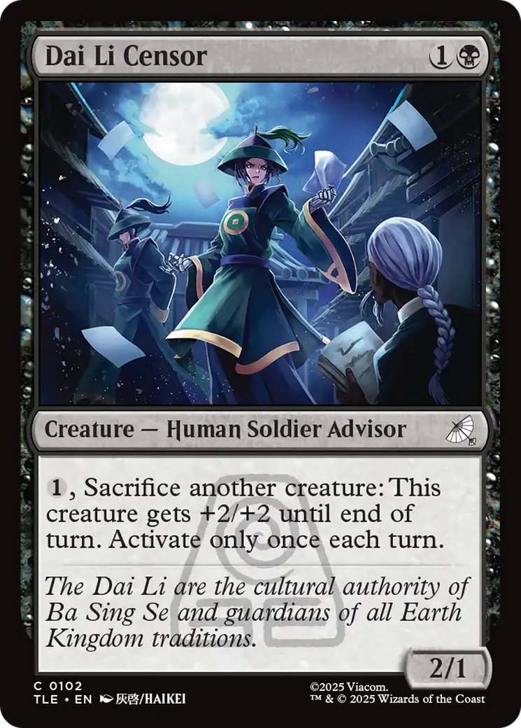 Dai Li Censor [Avatar: The Last Airbender: Eternal-Legal] Foil