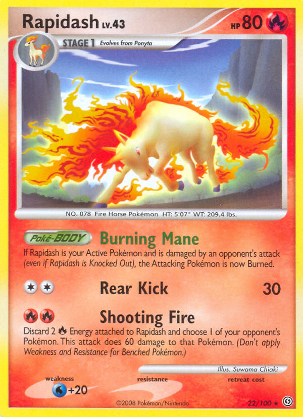 Rapidash (22/100) [Diamond & Pearl: Stormfront] Reverse Holofoil
