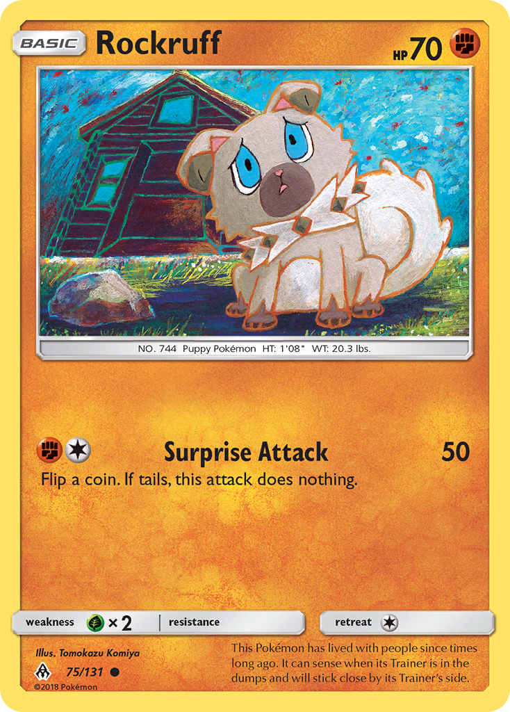 Rockruff (75/131) [Sun & Moon: Forbidden Light] Reverse Holofoil