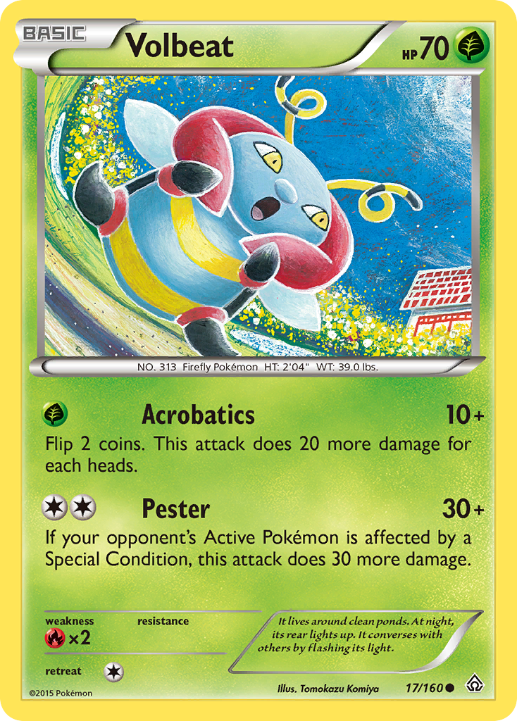Volbeat (17/160) [XY: Primal Clash] Reverse Holofoil