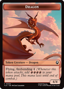 Dragon // Food (0019) Double-Sided Token [Avatar: The Last Airbender Tokens] Foil