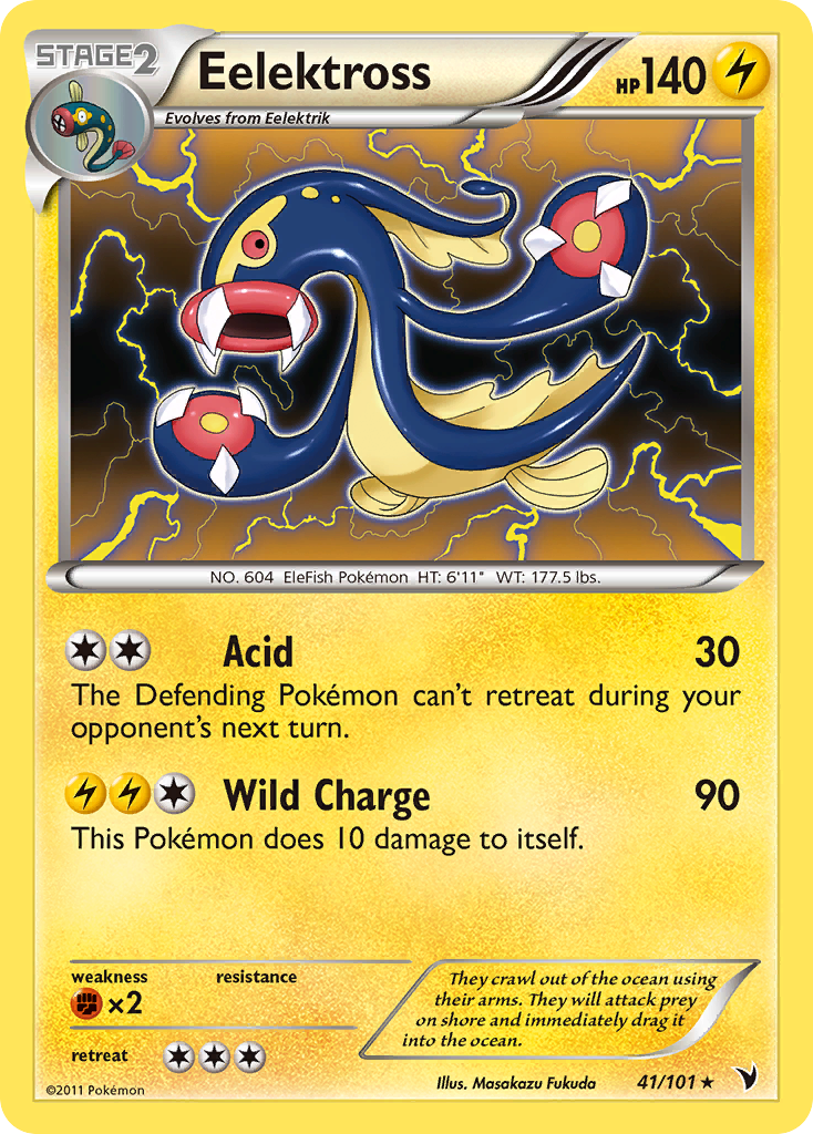 Eelektross (41/101) [Black & White: Noble Victories] Reverse Holofoil