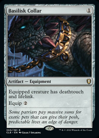 Basilisk Collar [Commander Legends: Battle for Baldur's Gate] Foil
