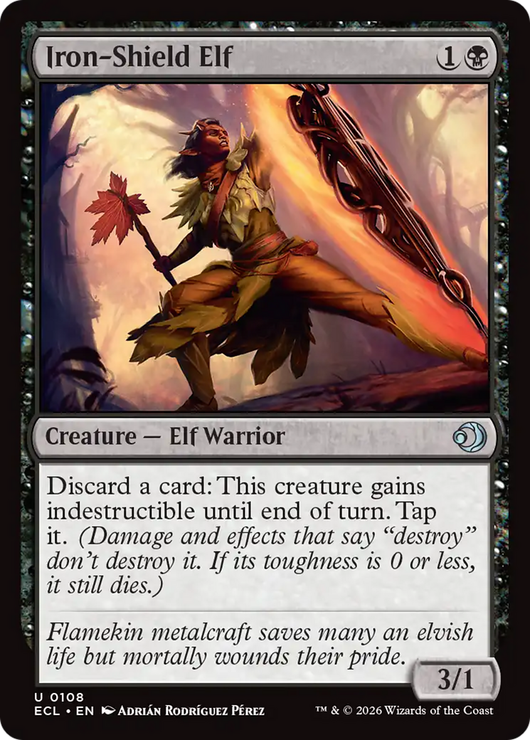Iron-Shield Elf [Lorwyn Eclipsed] Foil