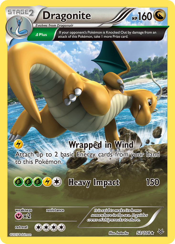 Dragonite (52/108) [XY: Roaring Skies] Reverse Holofoil