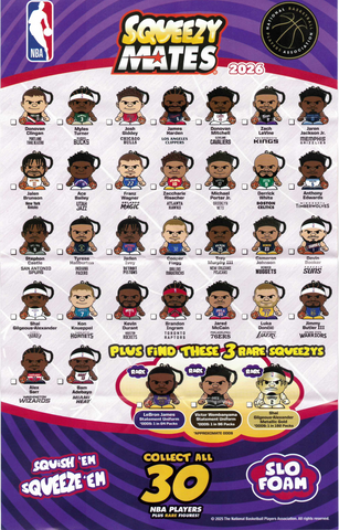 2026 NBA Squeezymates Collectible Figures