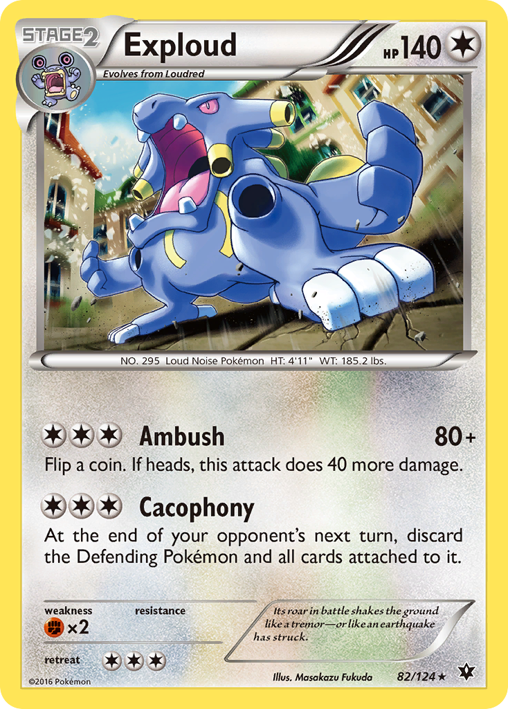 Exploud (82/124) [XY: Fates Collide] Reverse Holofoil