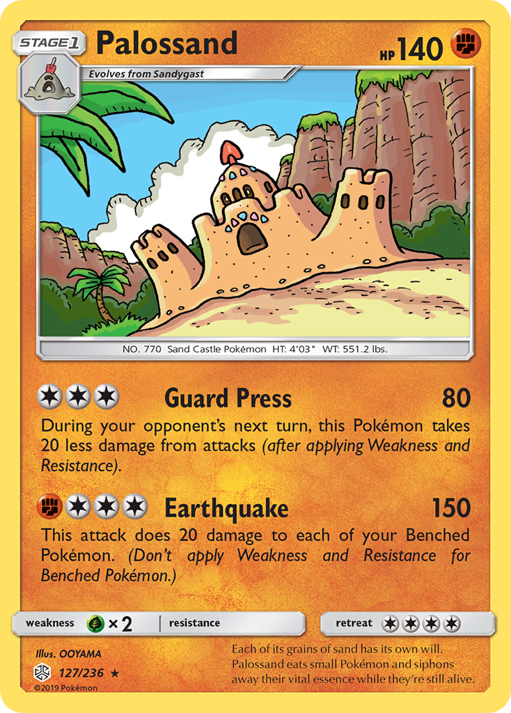 Palossand (127/236) [Sun & Moon: Cosmic Eclipse] Reverse Holofoil