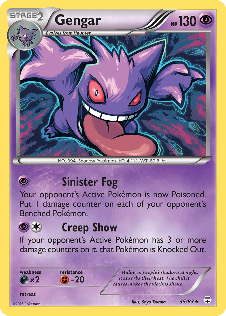 Gengar (35/83) [XY: Generations] Reverse Holofoil