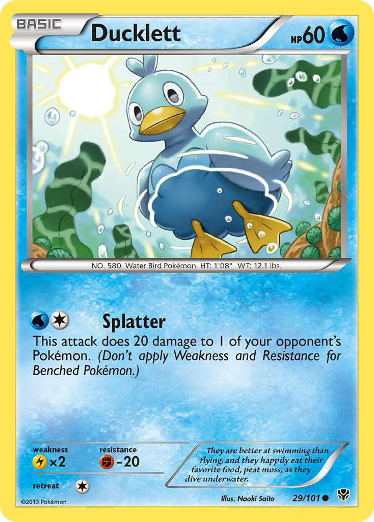 Ducklett (29/101) [Black & White: Plasma Blast] Reverse Holofoil