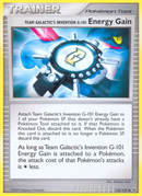 Team Galactic's Invention G-101 Energy Gain (116/127) [Platinum: Base Set] Reverse Holofoil