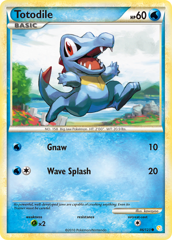 Totodile (86/123) [HeartGold & SoulSilver: Base Set] Reverse Holofoil