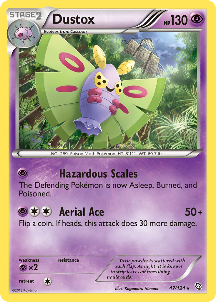 Dustox (47/124) [Black & White: Dragons Exalted] Reverse Holofoil