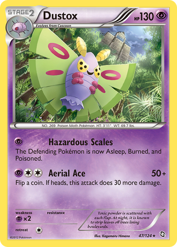 Dustox (47/124) [Black & White: Dragons Exalted] Reverse Holofoil