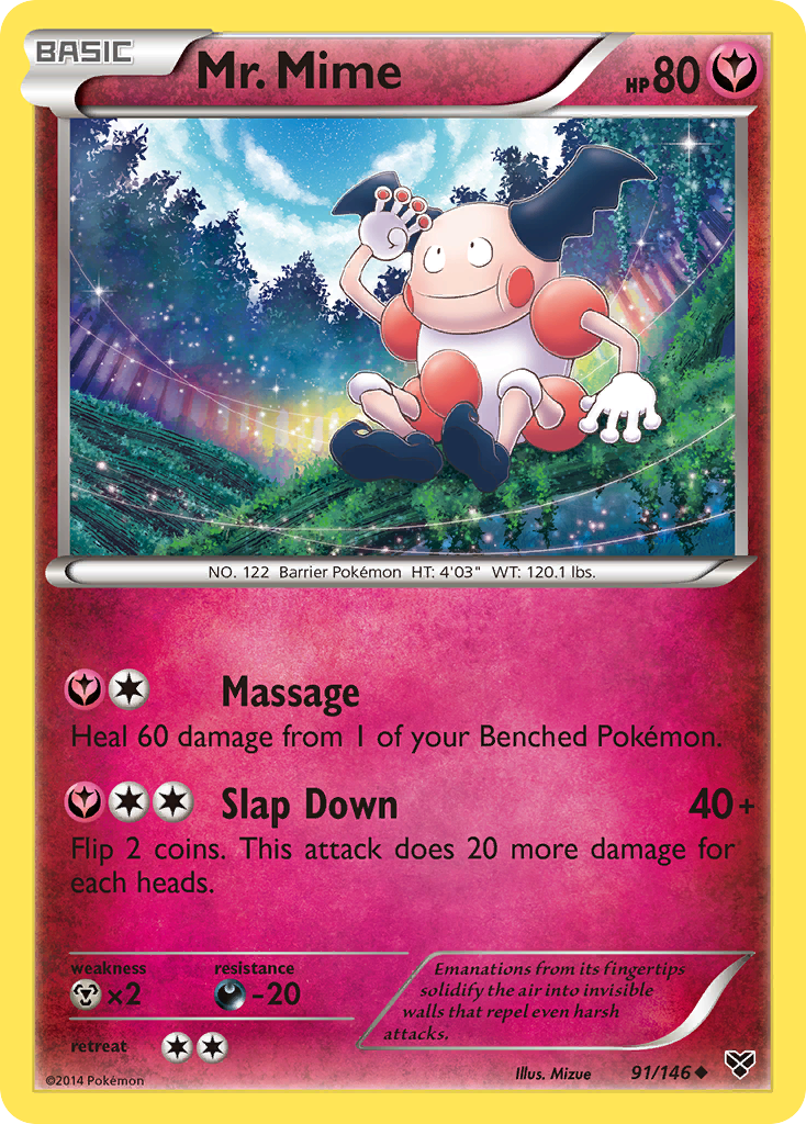 Mr. Mime (91/146) [XY: Base Set] Reverse Holofoil