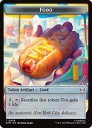 Spider // Food Double-Sided Token [Marvel's Spider-Man Tokens] Foil