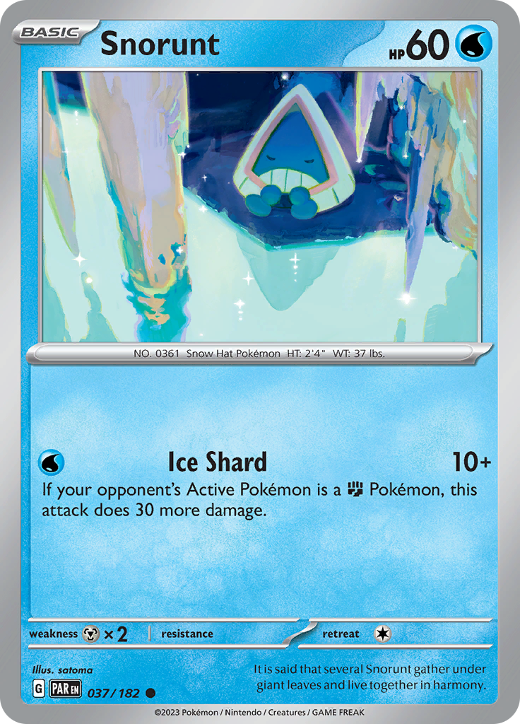 Snorunt (037/182) [Scarlet & Violet: Paradox Rift] Reverse Holofoil