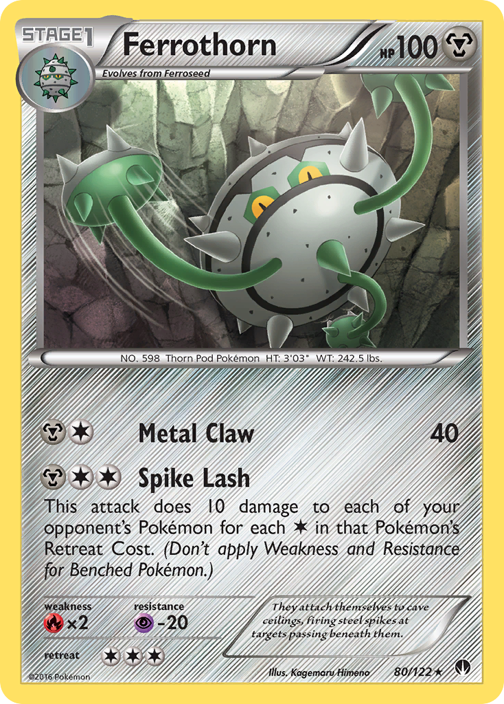 Ferrothorn (80/122) [XY: BREAKpoint] Reverse Holofoil
