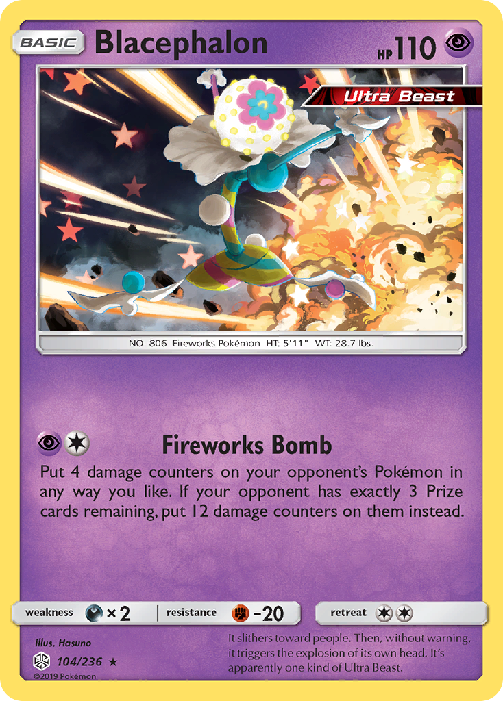 Blacephalon (104/236) [Sun & Moon: Cosmic Eclipse] Reverse Holofoil