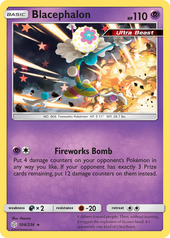 Blacephalon (104/236) [Sun & Moon: Cosmic Eclipse] Reverse Holofoil