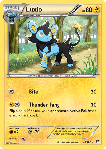 Luxio (45/122) [XY: BREAKpoint] Reverse Holofoil