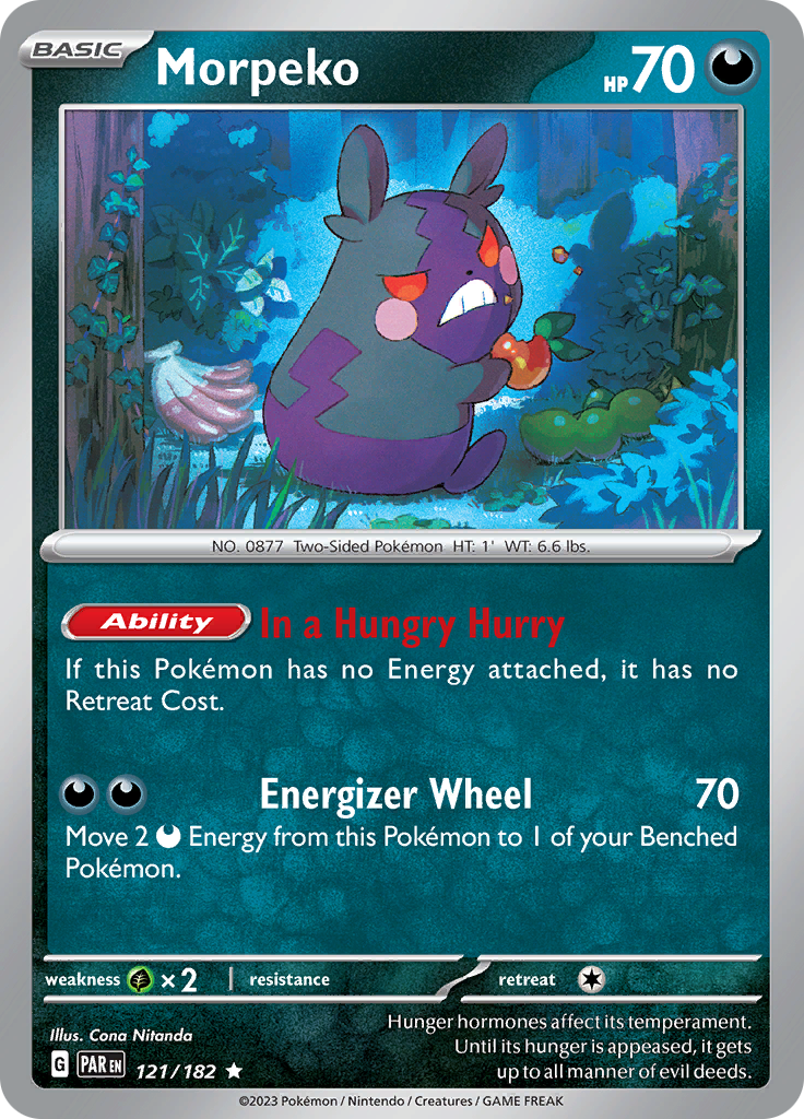 Morpeko (121/182) [Scarlet & Violet: Paradox Rift] Reverse Holofoil