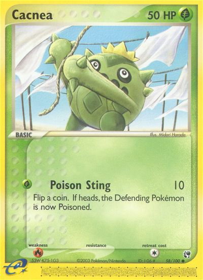 Cacnea (58/100) [EX: Sandstorm] Reverse Holofoil