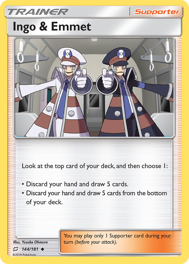 Ingo & Emmet (144/181) [Sun & Moon: Team Up] Reverse Holofoil