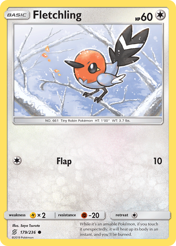 Fletchling (179/236) [Sun & Moon: Unified Minds] Reverse Holofoil