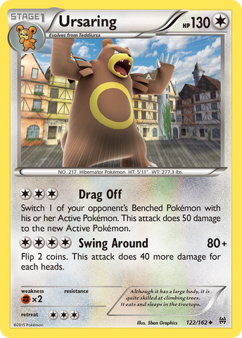Ursaring (122/162) [XY: BREAKthrough] Reverse Holofoil