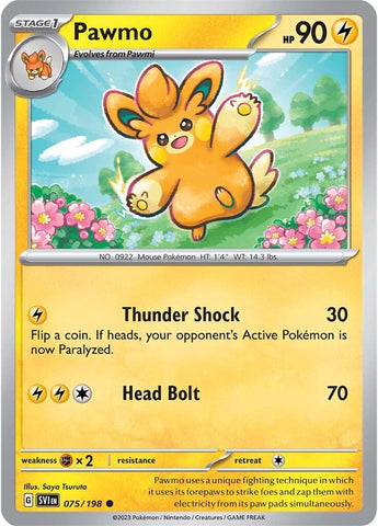 Pawmo (075/198) [Scarlet & Violet: Base Set] Reverse Holofoil