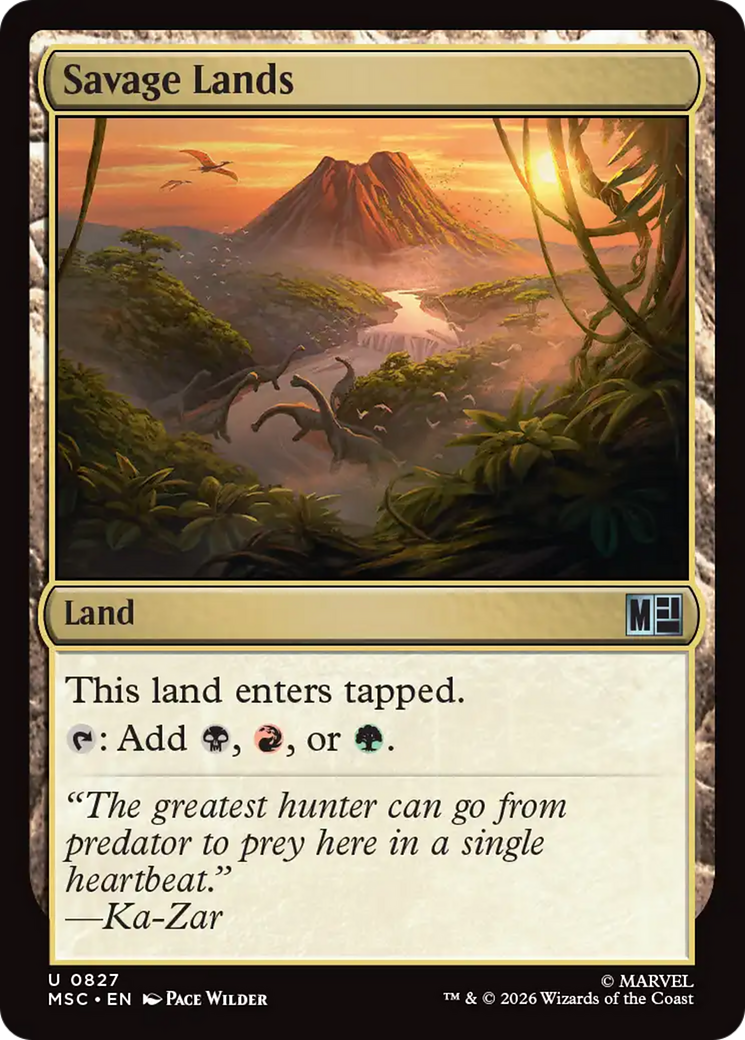Savage Lands [Marvel Super Heroes Commander] Foil