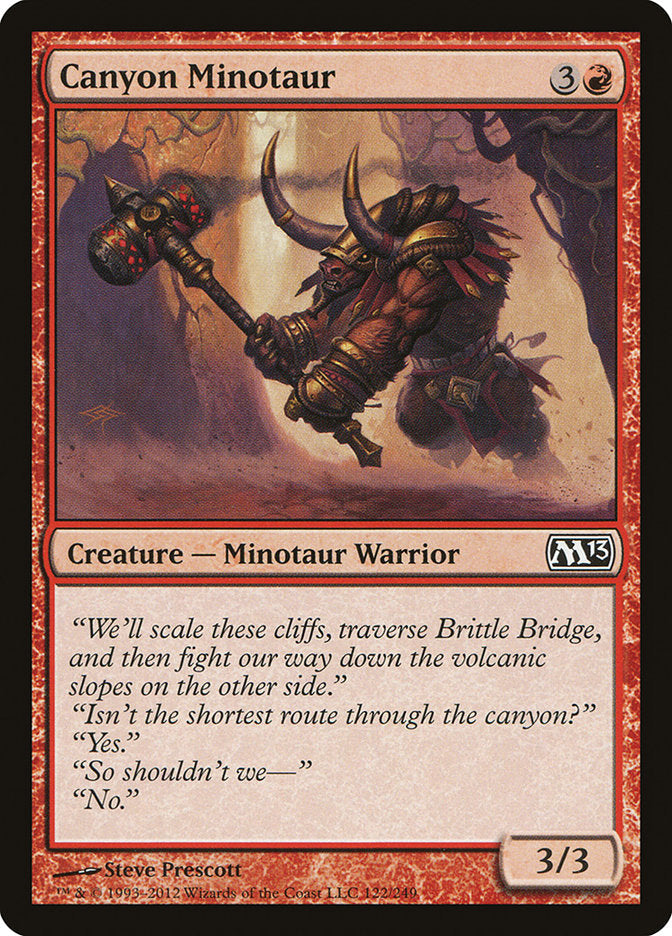 Canyon Minotaur [Magic 2013] Foil