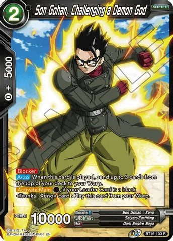 Son Gohan, Challenging a Demon God (BT16-103) [Realm of the Gods] Parallel Foil
