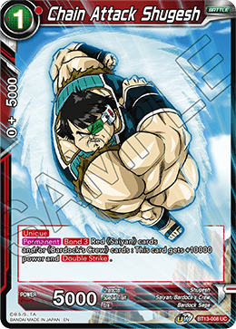 Chain Attack Shugesh (Uncommon) (BT13-008) [Supreme Rivalry] Parallel Foil