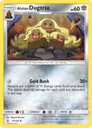 Alolan Dugtrio (79/156) [Sun & Moon: Ultra Prism] Reverse Holofoil