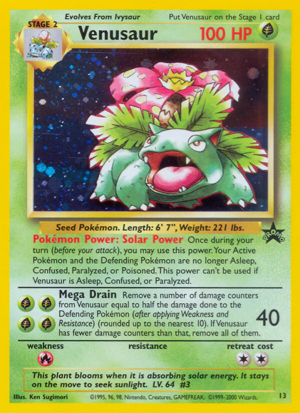 Venusaur (13) [Wizards of the Coast: Black Star Promos] Holofoil