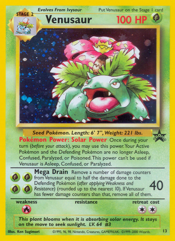 Venusaur (13) [Wizards of the Coast: Black Star Promos] Holofoil